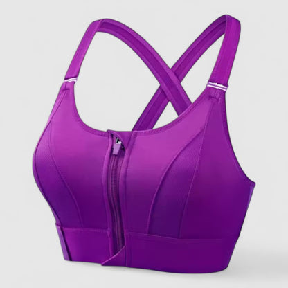 Comfortabele Plus Size Voorsluit Sport BH Martina