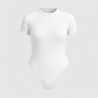 Corrigerende Bodysuit met Korte Mouwen – Shapewear Dames