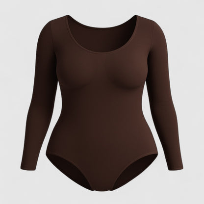 Corrigerende Bodysuit met Lange Mouwen – Shapewear Dames