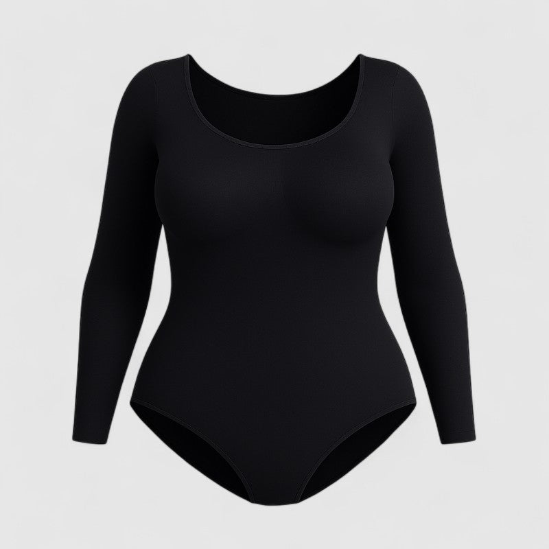 Corrigerende Bodysuit met Lange Mouwen – Shapewear Dames