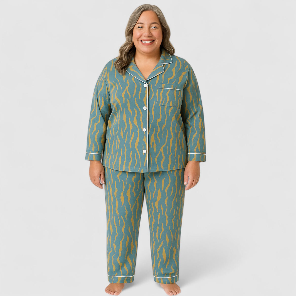 Dames Pyjama Set van katoen – Zacht & Comfortabel