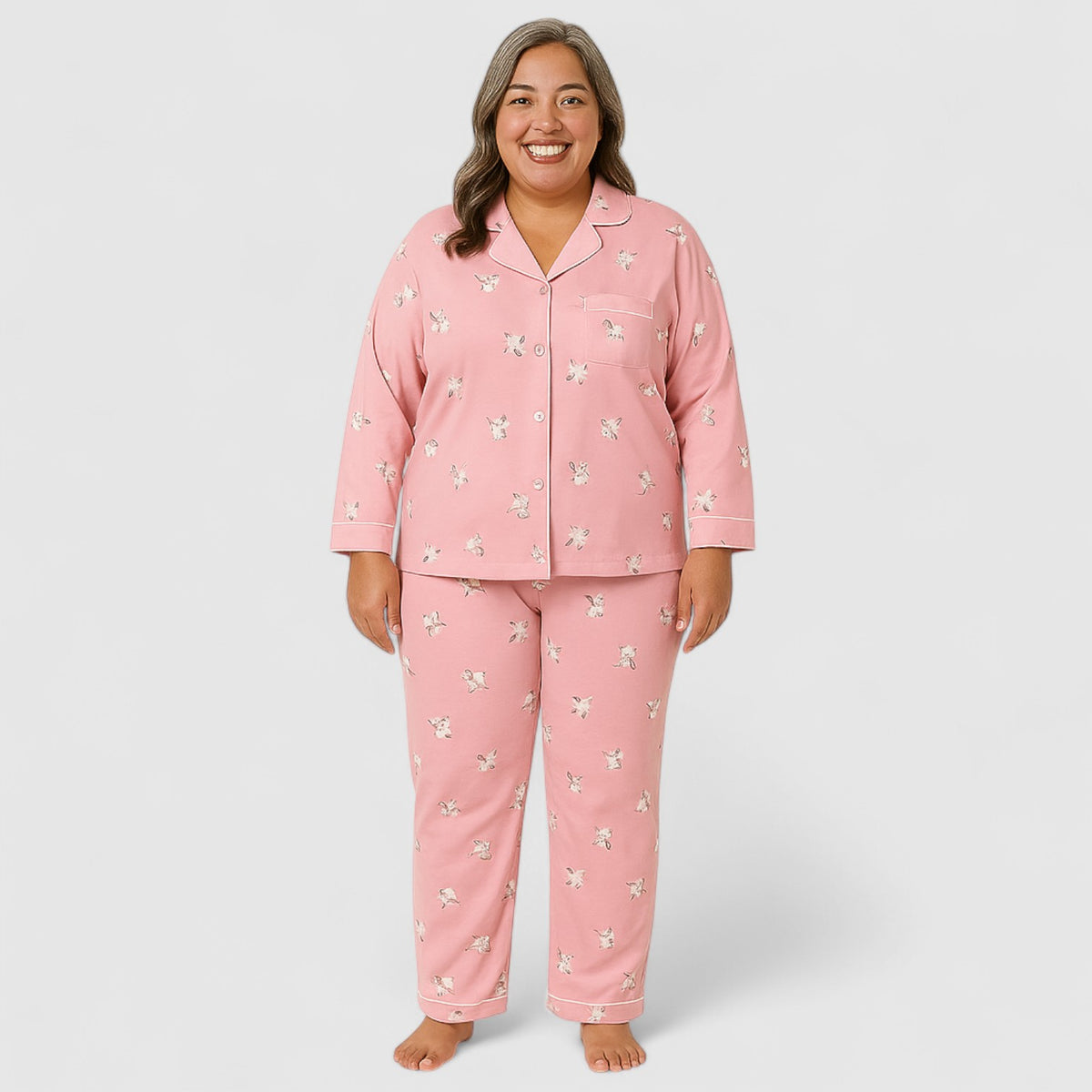 Dames Pyjama Set van katoen – Zacht & Comfortabel
