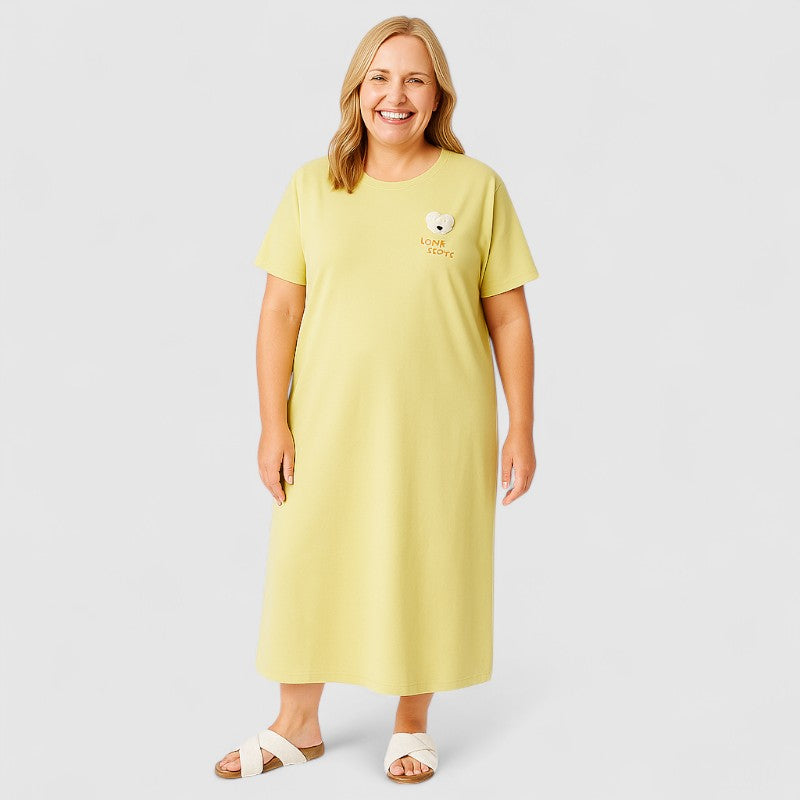 Zacht Dames Nachthemd – Comfortabele Loungejurk