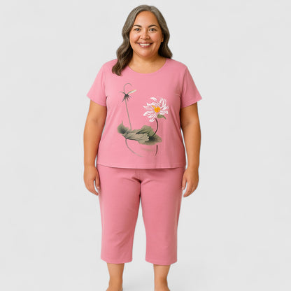 Zachte Dames Pyjama Set – Comfortabele Nachtkleding
