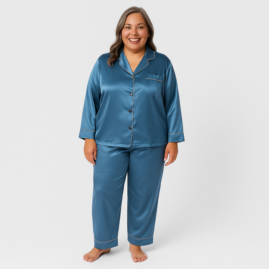 Zachte Dames Pyjama – Comfortabel & Verkrijgbaar in Grote Maten