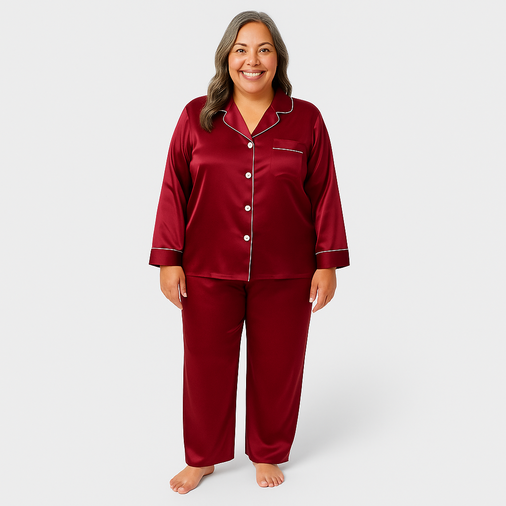 Zachte Dames Pyjama – Comfortabel & Verkrijgbaar in Grote Maten