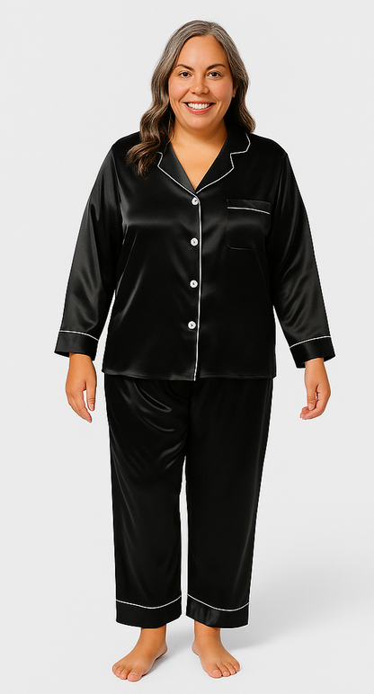 Zachte Dames Pyjama – Comfortabel & Verkrijgbaar in Grote Maten
